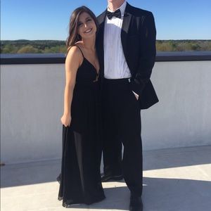 ASOS petite black maxi dress